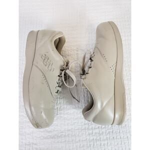 (JL) SAS Free Time Shoes Womens 9.5 Leather Lace Up Comfort Walking Work Nurse
